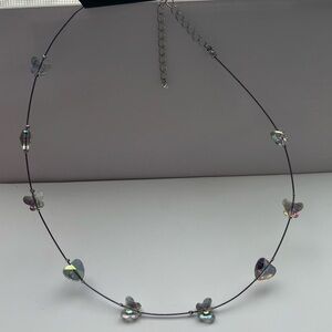 NWT Butterfly and Heart Necklace #3
